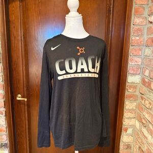 Nike Black Long Sleeve Coach Shirt